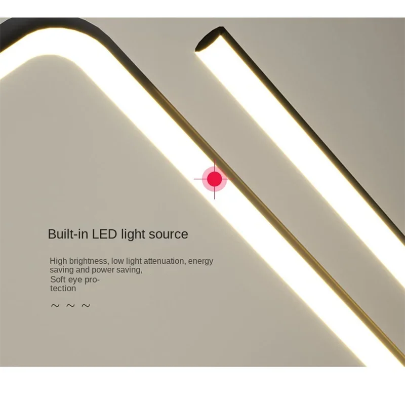 

Aluminum Dining Pendant Lamp Modern Minimalist Restaurant Pendant Lamp Nordic Minimalist Line Creative Design Sense Pendant Lamp