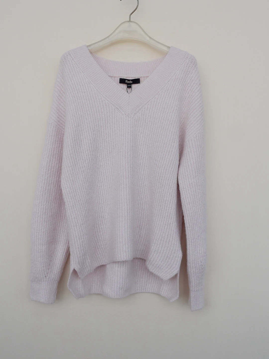 المرأة شتاء طويل Sve فضفاض صالح ثي لينة V-Ne سترة دافئة مريحة تريكو لينة الاكريليك مزيج الصوف مزيج