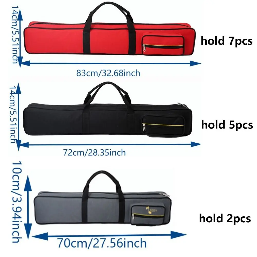 Canvas Bamboo Flute Storage Shoulder Bag Protective Thickening Bamboo Flute Carry Bag Waterproof Large Capacity Piccolo Pouch