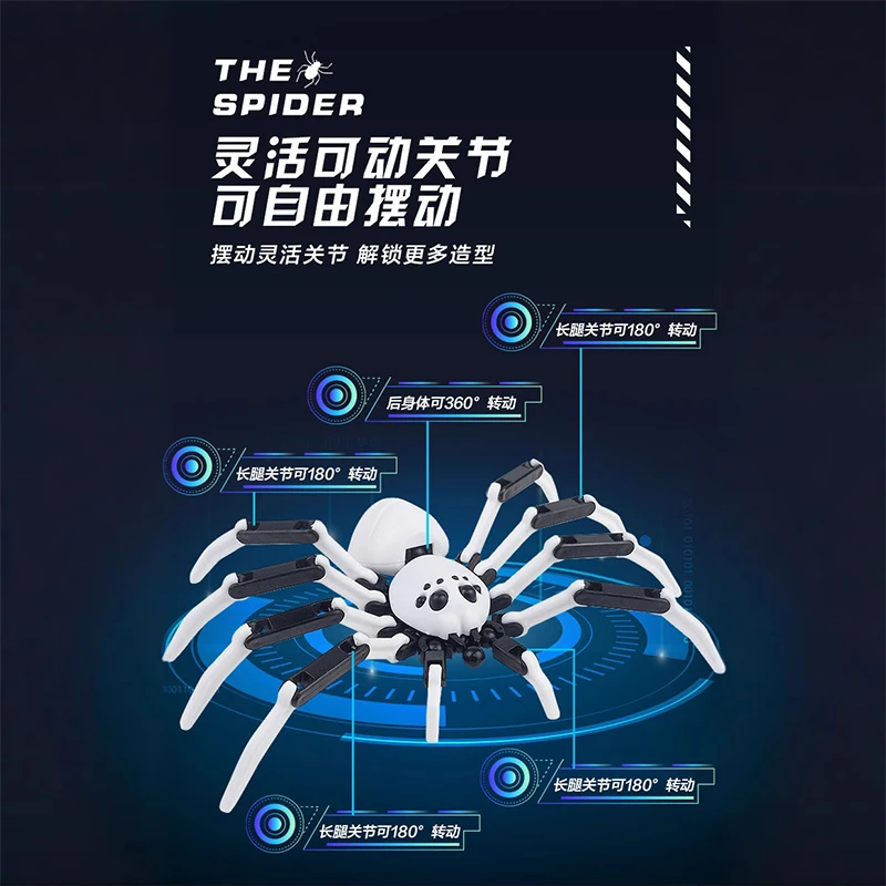 ثلاثية الأبعاد التنقل المشترك العنكبوت نموذج الإبداعية المطبوعة عمل لغز تجميع الدمى نموذج ألعاب الدمى الأطفال ديكورا لفتاة صبي هدية