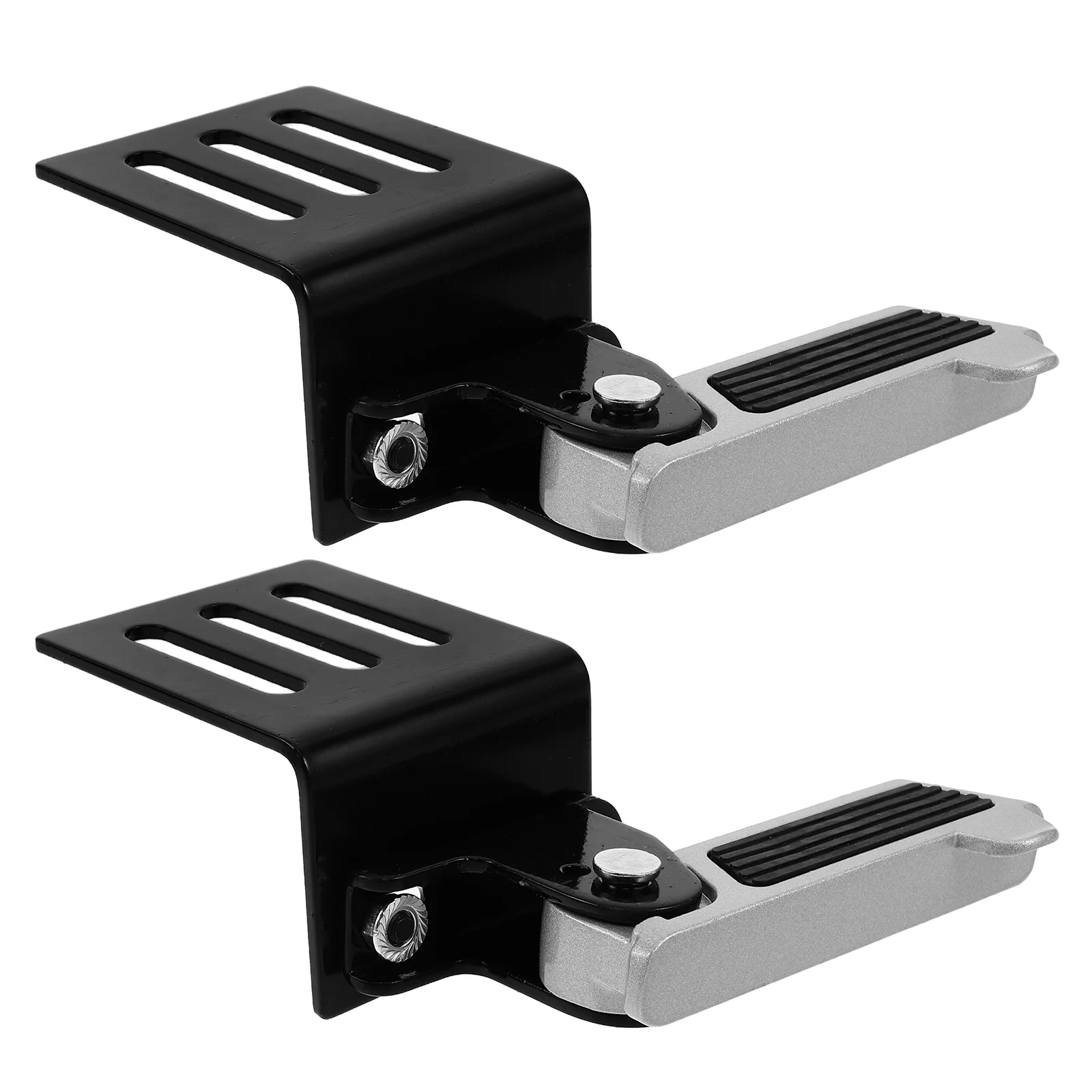 

1 Pair Front Motorcycle Footrest Pedals Aluminum Alloy Foldable Non Slip Electric Scooter Footrest Universal Fit Motorbike Front
