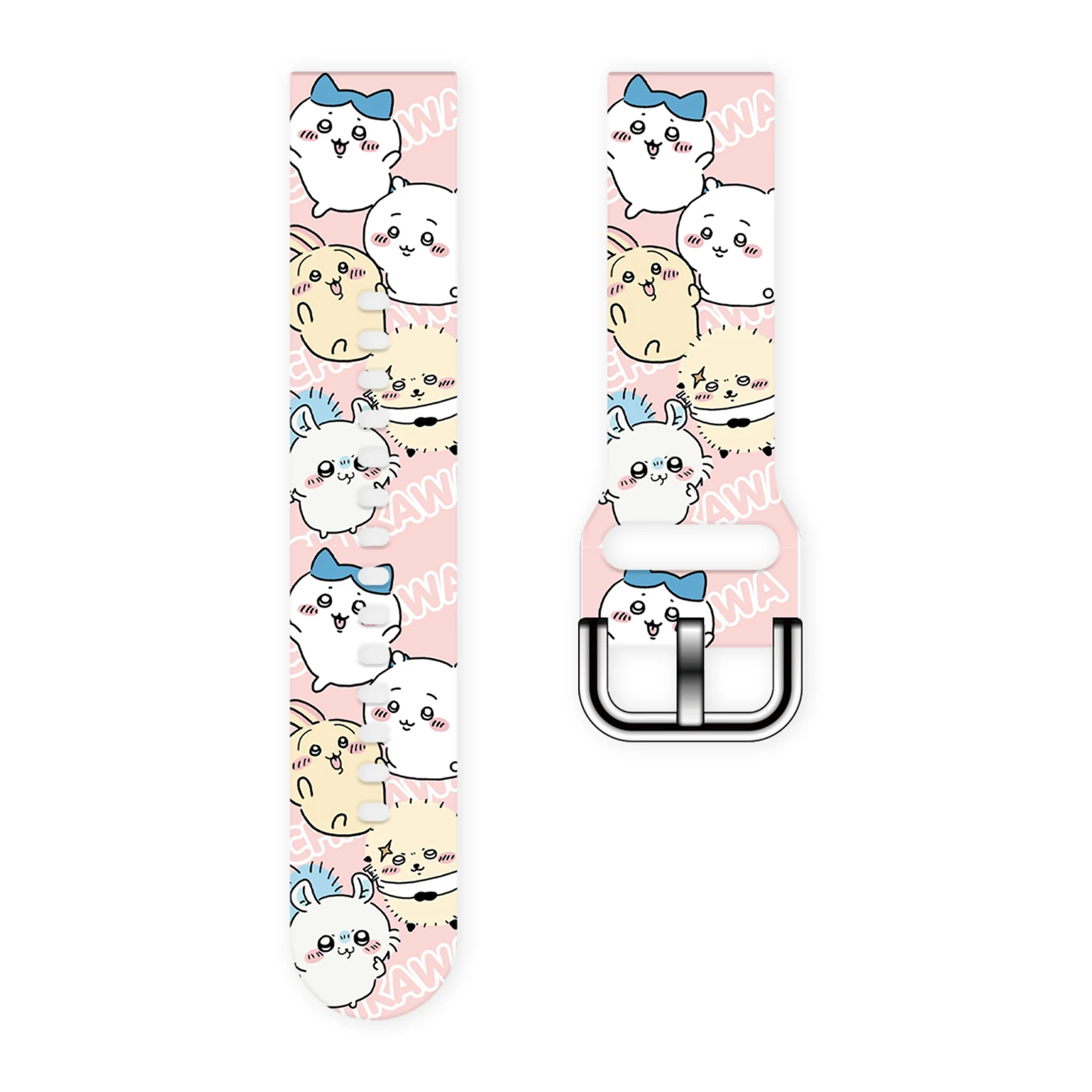 

MINISO 20mm Chiikawa Series Strap for Samsung Galaxy Watch 7/6/5 40mm 44mm Band Replaceable Watchband for Xiaomi Huawei Amazfit