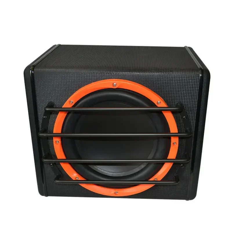 

202510-дюймовый активный трапециевидный сверхвесовой автомобильный аудиосабвуфер 12 В Мощная автомобильная аудиосистема