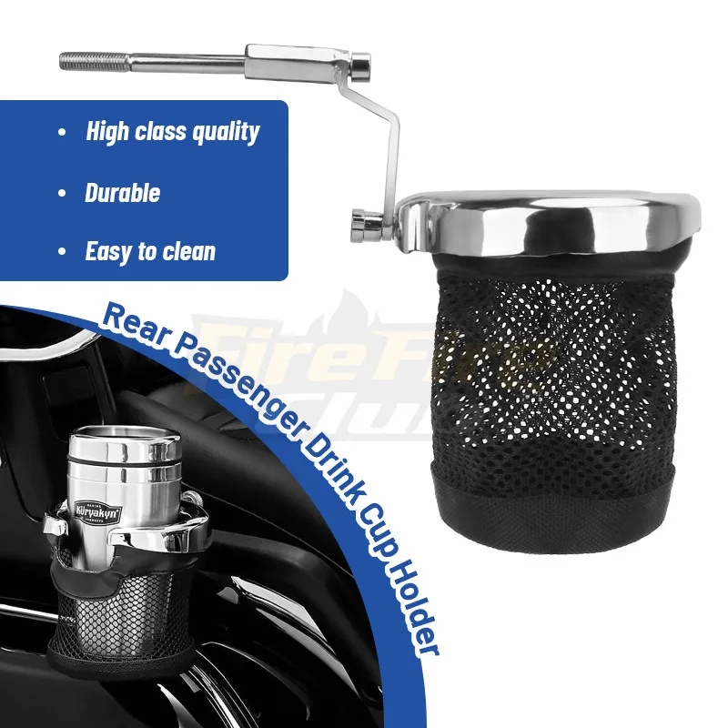 Drinking Holder Cup For Honda Goldwing 1800 GL1800 ABS 2001-2015 F6B 2013-2015  Motorcycle New Rear Passenger Drink Cup Holder