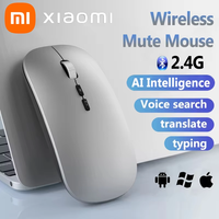 Xiaomi AI Wireless Mouse Voice Translation 2.4G Bluetooth Type-C Rechargeable PC Laptop Cordless Mice For Computer Office