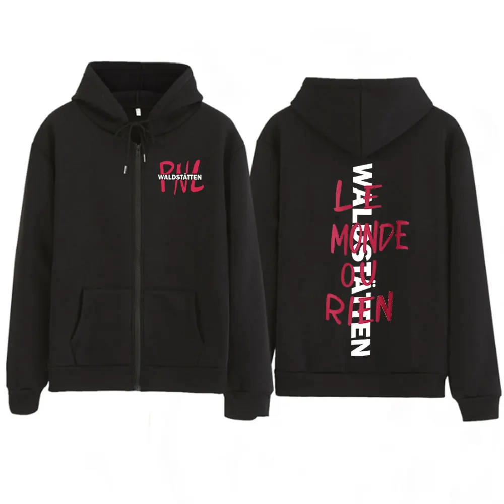 Rapper PNL Hip Hop Hoodie Men's Long Sleeve Zip Up Sweatshirt