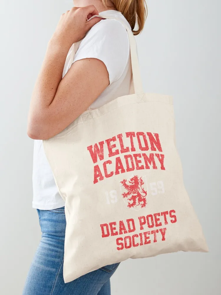 Welton Academy Dead Poets Society Tote Bag handbag shopper bags canvas tote bags