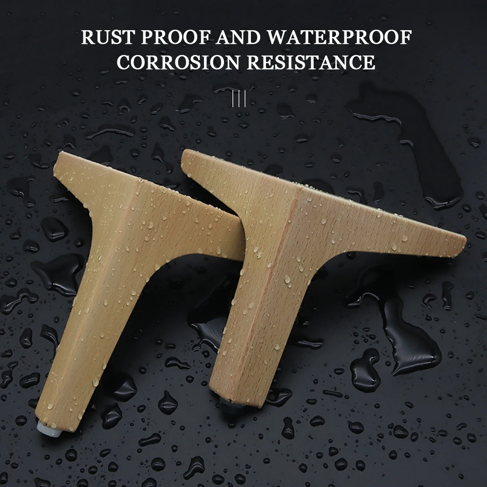 white oak 10cm Y-shaped metal sofa legs - thickened decorative furniture legs for home decoration