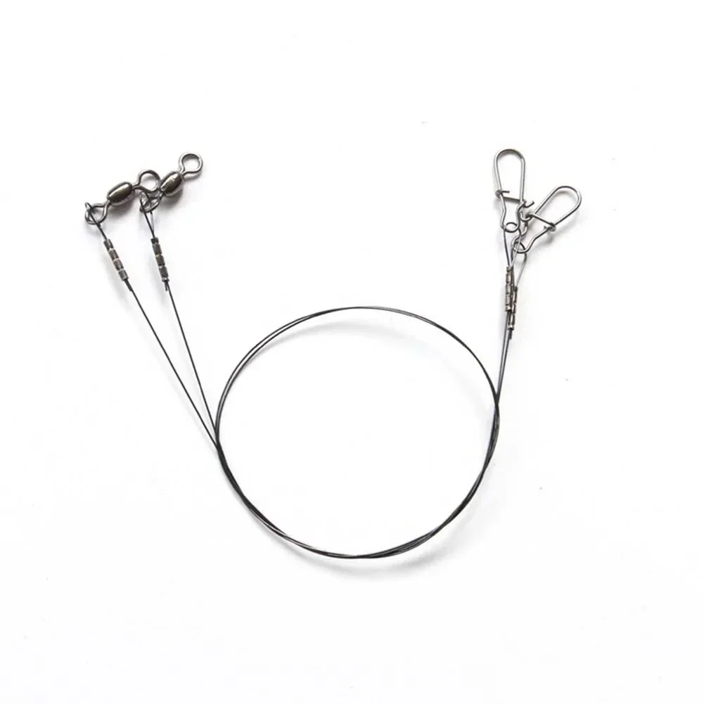 Línea de Pesca de carpa, líder de alambre de acero con doso-lock, giratorios, correa de núcleo de hoja, antidebo, de acero inoxidable, 2 uds.
