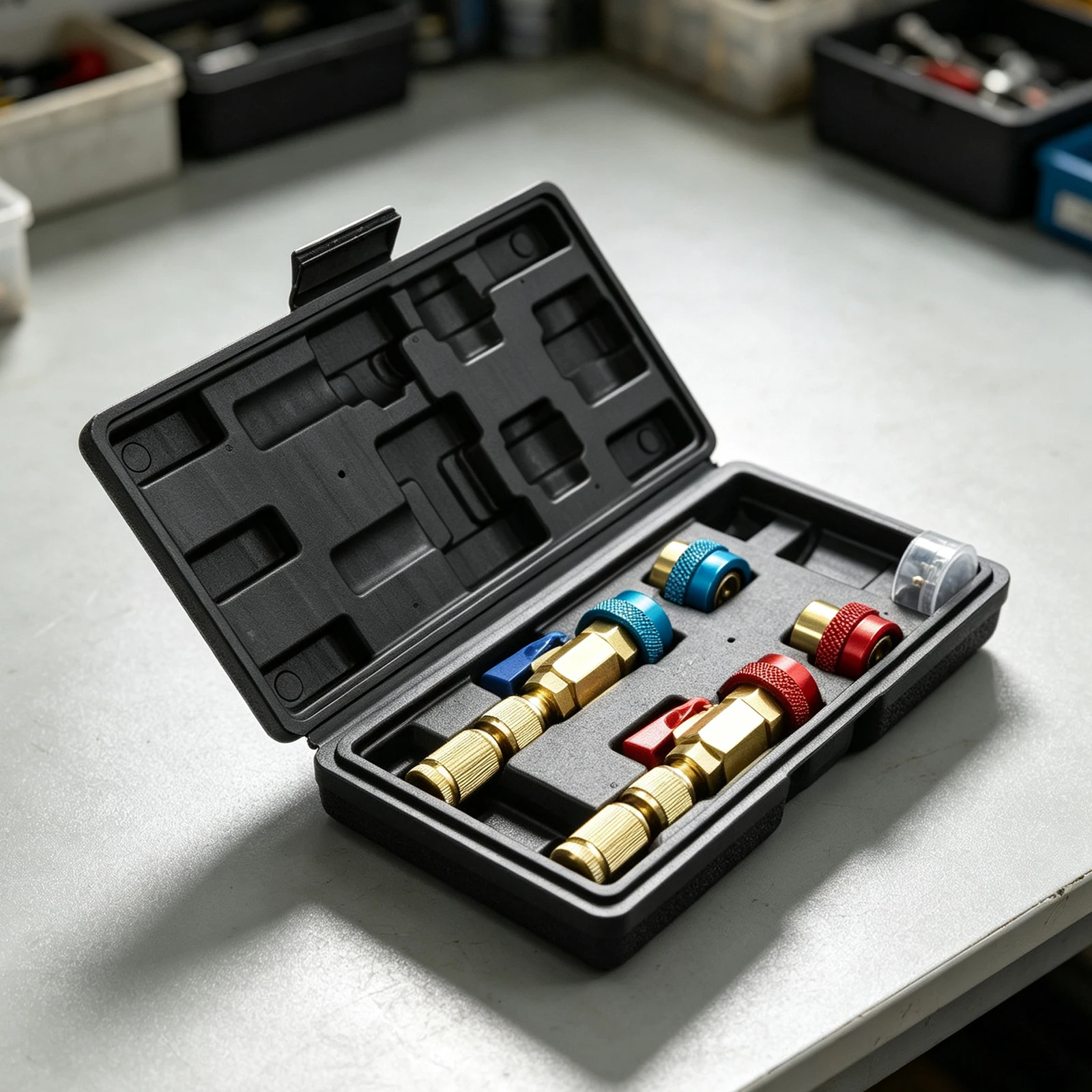 R134a and FOR R1234YF Car Air Conditioning Valve Core Removal Kit High Durability with 45# Carbon Steel Construction