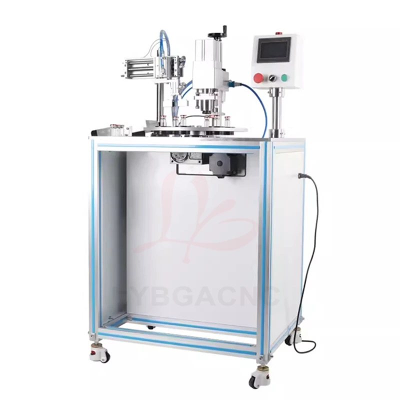 Tappatrice per piastre indicizzate completamente automatica, sigillatura farmaceutica pneumatica per fiale bottiglie di vetro liquido orale, 60W