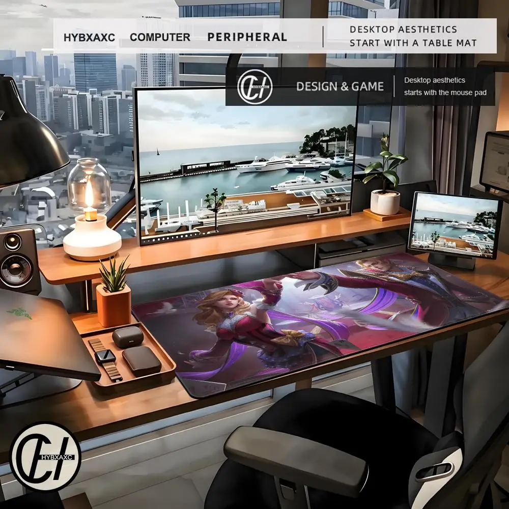 XXL Gaming Mouse Pad Large Mouse Pad Rubber Mouse Mat Gamer Big Desk Mat Mobile L-Legend Bang-Bang Keyboard XL Mouse Pad HYBXAXC