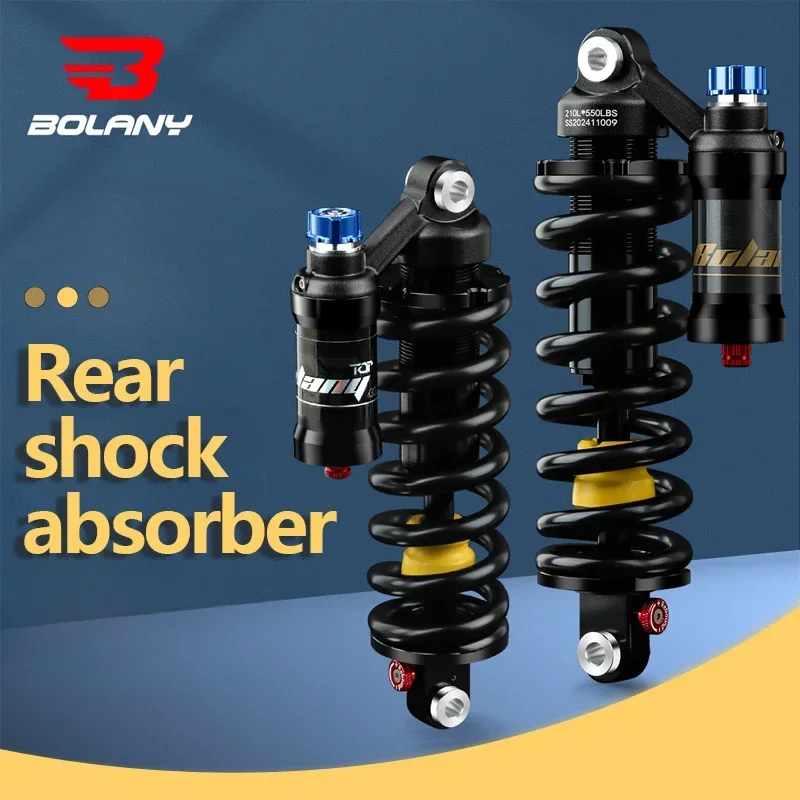 Bicycle Rear Suspension Shock Absorber MTB 190mm 210mm 230mm Rebound Compression Spring for Downhill Bike Motorcycle Accessories