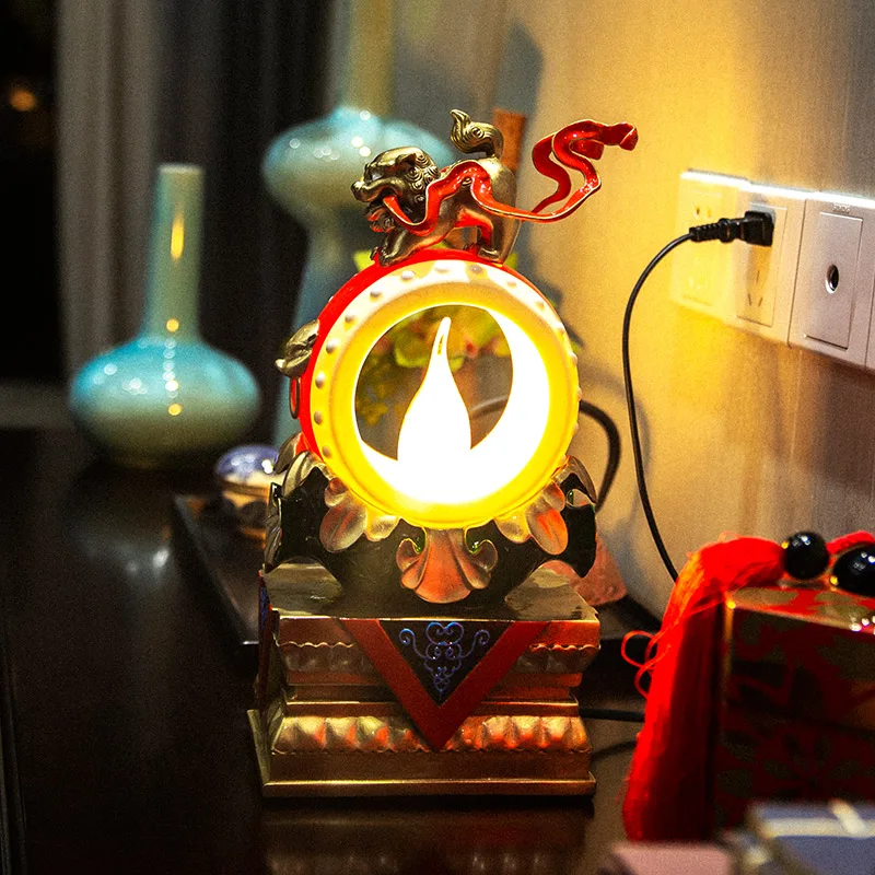 Chinese Creative Classical Ceramic Lamps Lanterns High End Gift Lamp High Temperature Cast Copper Ceramic Table Lamp view 6