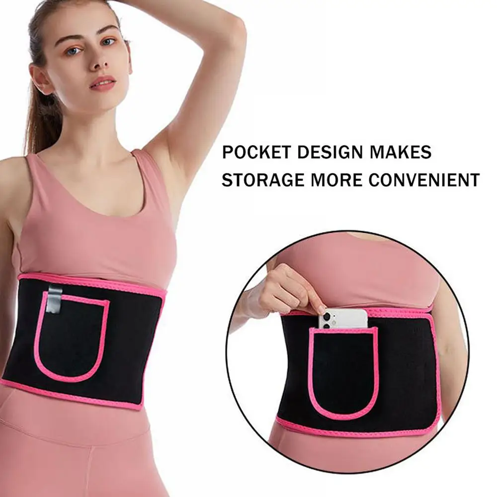 Sports Sweat Burst Waist Support Belt Shape Running Durable Waist Abdominal Fat Burning Training Belt Sauna Set Waist Trimmer