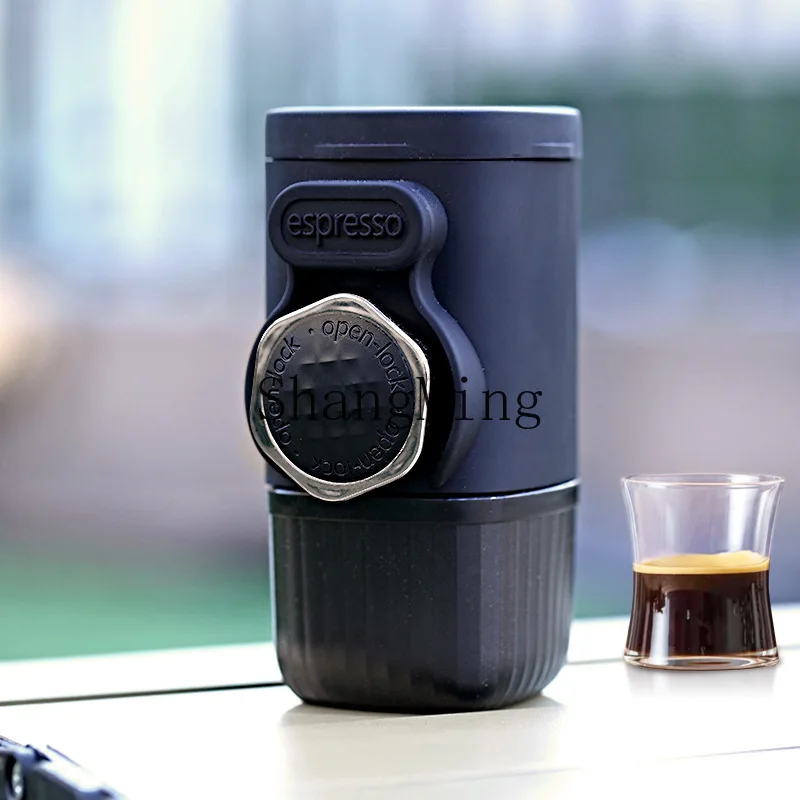 PYH Portable Hand Press Coffee Machine Capsule Coffee Powder Home Travel Outdoor Small Espresso Machine