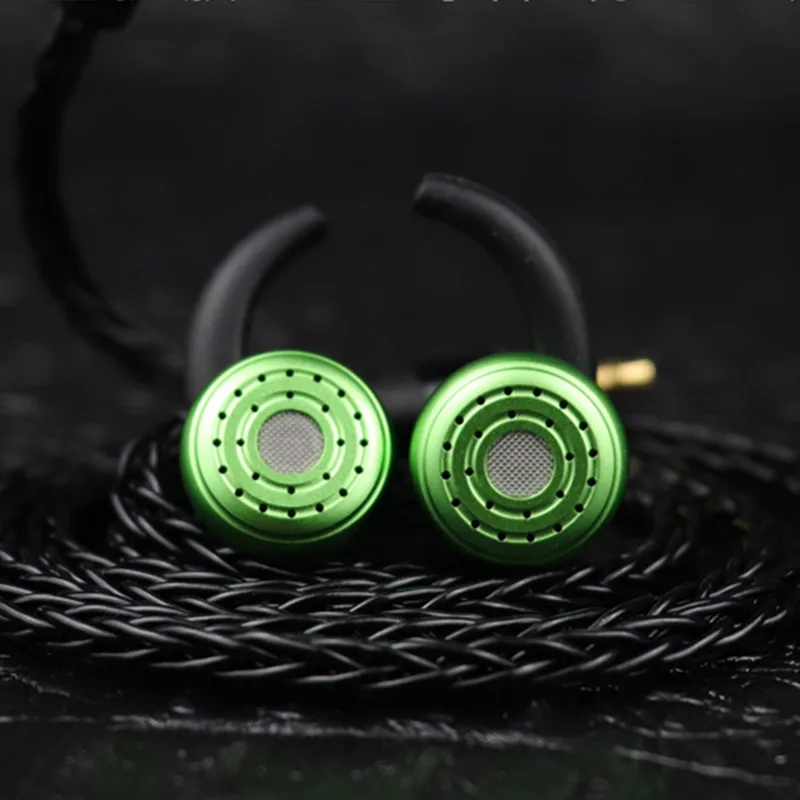 TONEKING Dendroaspis Viridis tres diafragmas dinámicos Metal HIFI auricular división de frecuencia física auriculares con Cable MMCX
