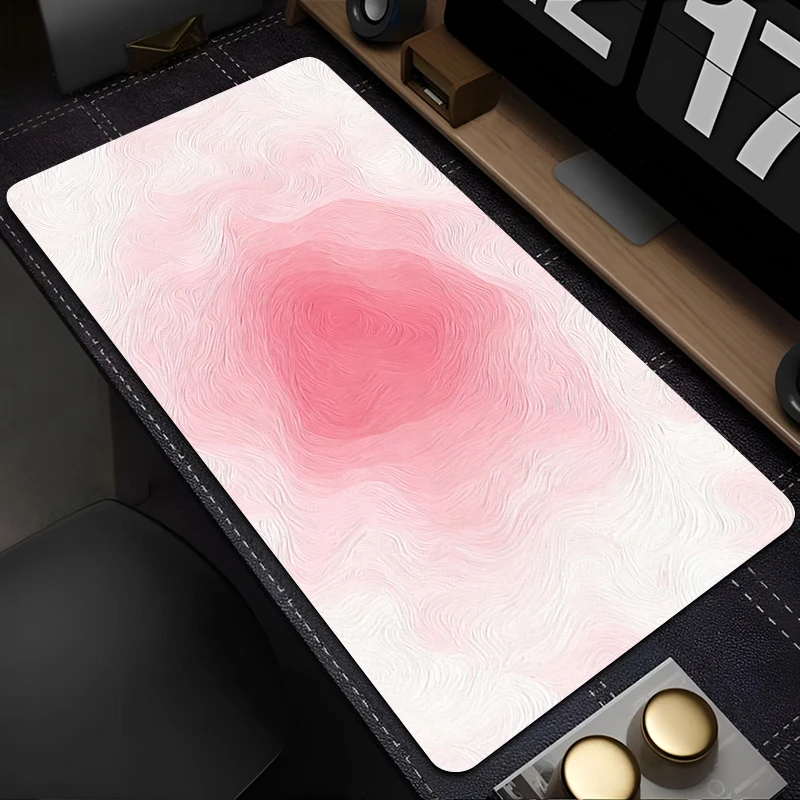Big Mouse Pad Purple Blue Yellow Pink Green Extended Desk mat Computer Gaming Accessories Low saturation gradient color Mousepad