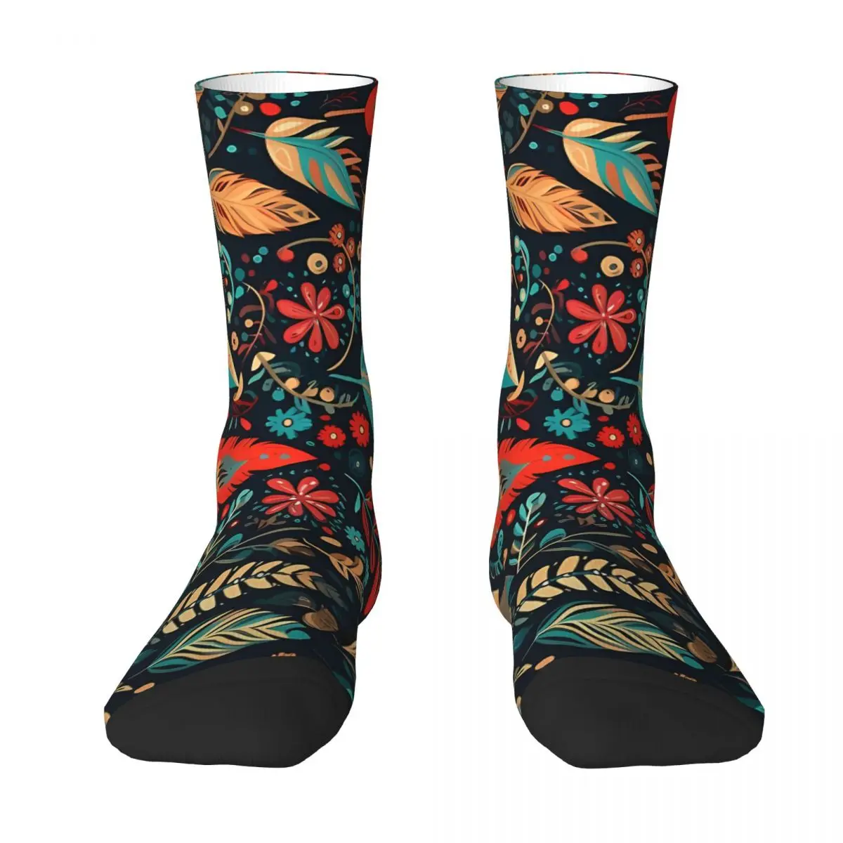 Indian Feathers Sock Printed Man Polyester