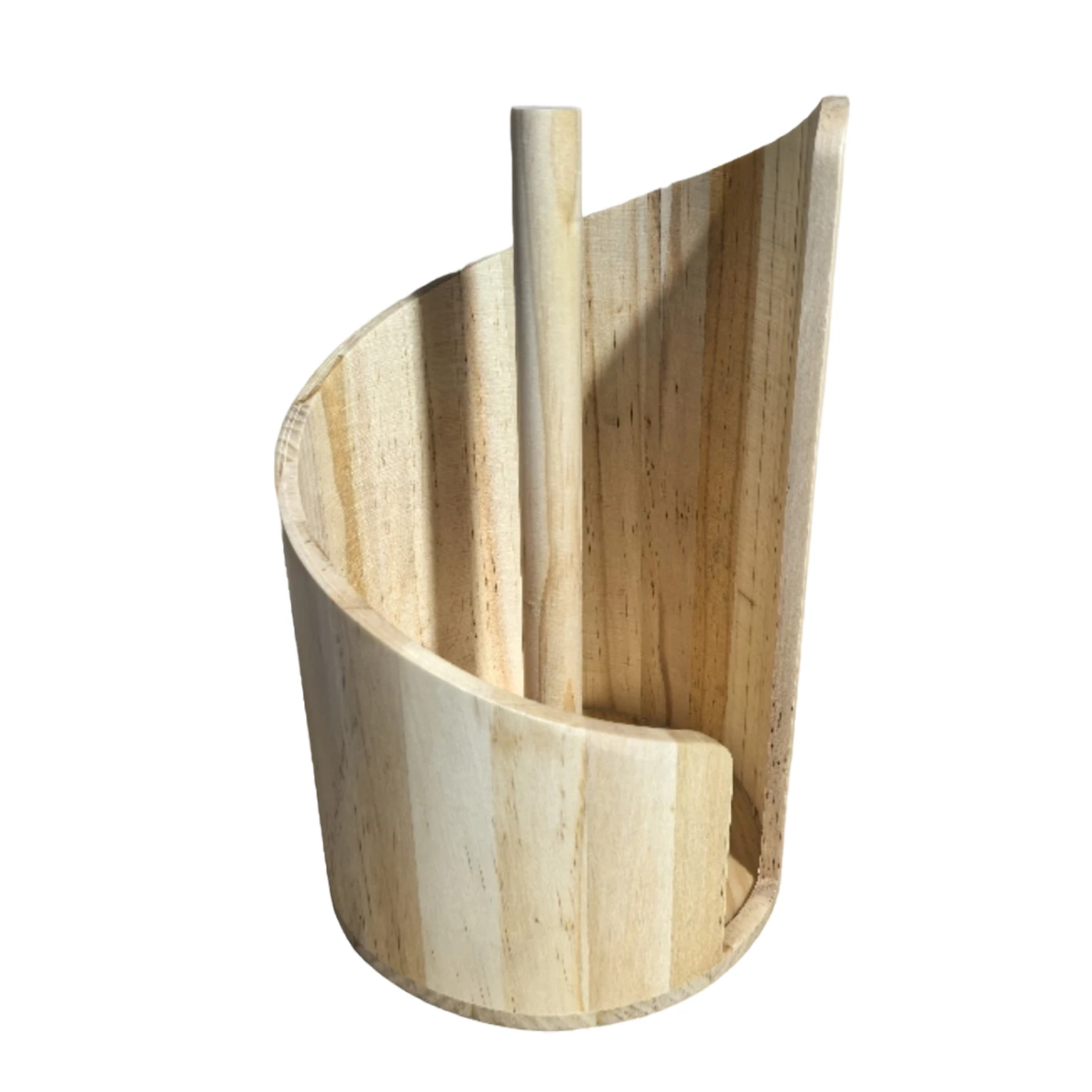 

Wooden Countertop Tissue Round Storage Anti Papertowel Holders Polished Tear - with One Countertops, and Restaurants