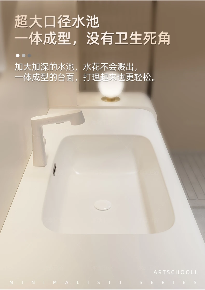 Vanity with Sink Shelves Sink Under Cabinet Bathroom Bathroom Sets Full Set Furniture Comfortable with Drawers Storage Cabinet