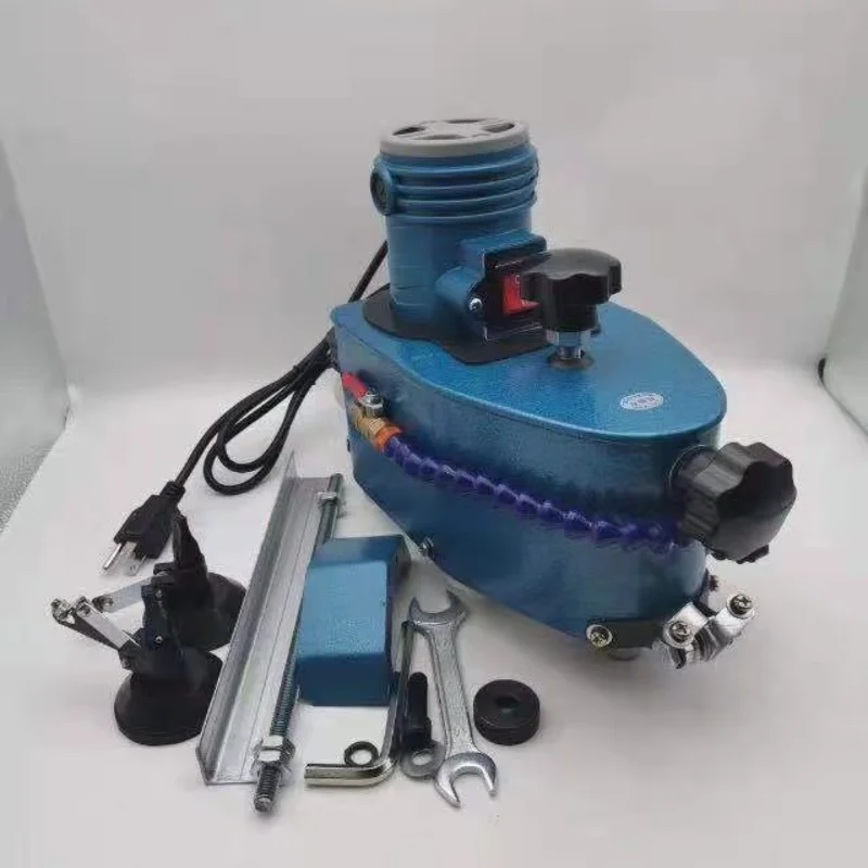 Small glass edger, portable glass edger