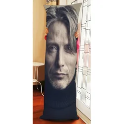 Long Pillowcase Custom Mads Mikkelsen Body Pillow Cover Men Women Home Bedroom Rectangle Sleep Decoration Accessories 0426