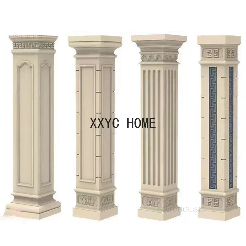 

Simple Square Roman Column Molds European Decorative Garden Building Villa Gate Template Column Model Cement Square Column Shape