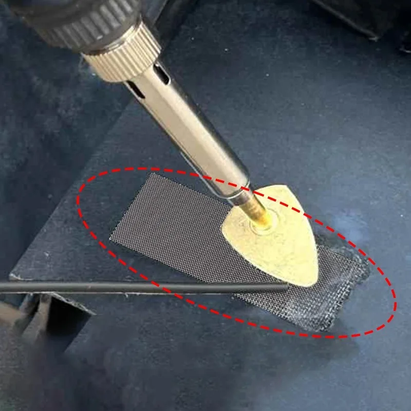 Car Bumper Stainless Steel Repair Mesh Plastic Crack Repair Mesh Welding Wire Mesh Net For Bumper Body Hood Vents 15x20cm view 3