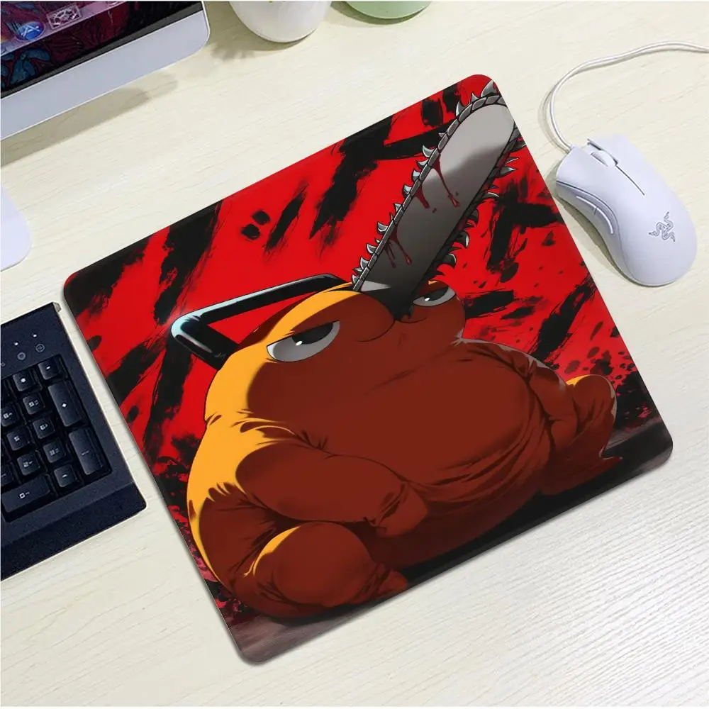 Hot Anime Chainsaw Man Small Mouse Pad Gaming Accessories Cute Pochita Notebook Keyboard Pad Desk Mat Desktop MousePads for LOL