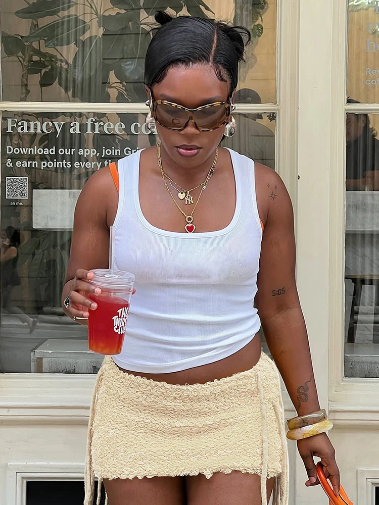 

Macheda вязаные меховые юбки женские с эластичной резинкой на талии узкие с запахом бедра с боковой кисточкой популярные девушки уличная мода дикий стиль элегантные плавки