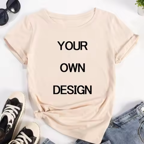 Customized Your Own Design t shirt women designer Japanese funny t-shirts girl y2k clothing