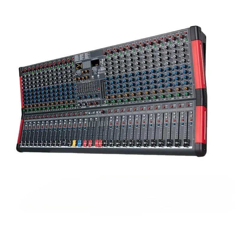 24-Channel Dedicated Multifunctional Mixer Hot Sale 24 Digital Reverb Stage Performance Big Audio Sound Card