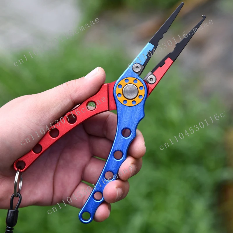 Waterproof Multi-Functional Aluminum Fishing Pliers Line Scissors Cutter Hook Remover Fish Holder Catfish Snapper Lake