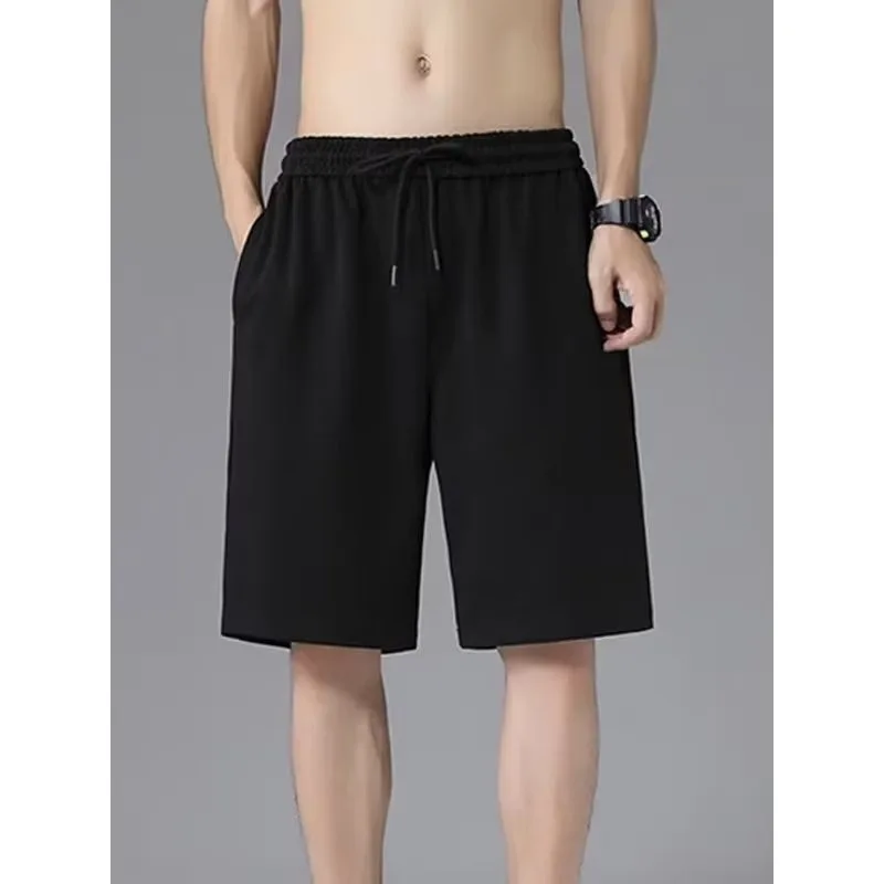 

Solid color men's basketball shorts, all-season loose-fitting, quick-drying, plus-size casual pants for men. mens shorts
