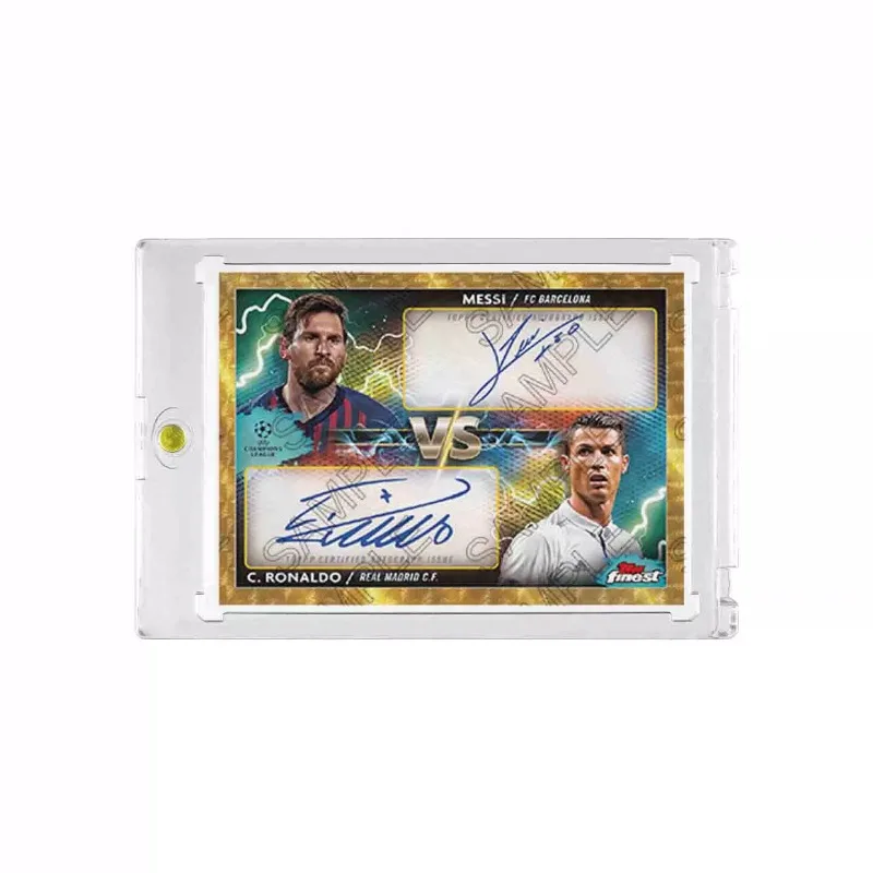 World Cup UEFA Champions League Gold Frame Soccer Trading Cards Autograph Messi Ronaldo National Team Collectible Souvenir Gift