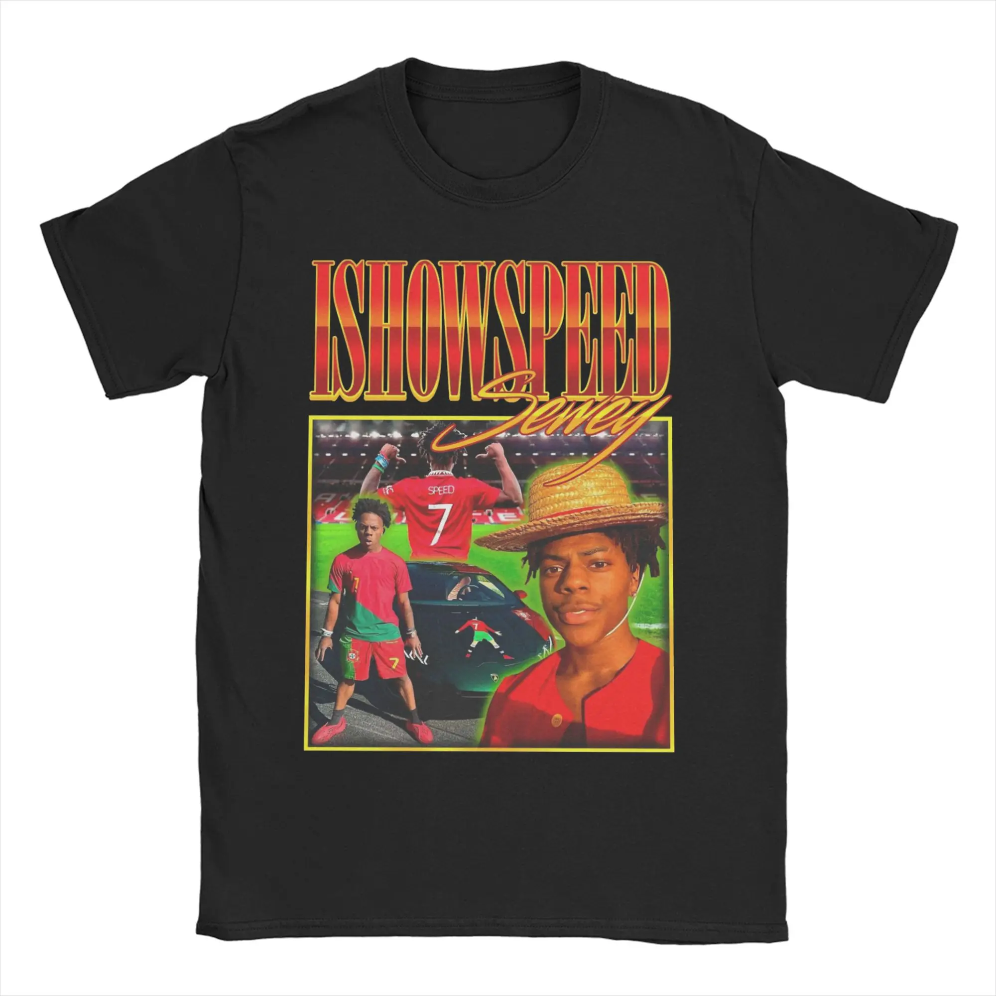 Camisetas Vintage Retro Y2K para Homens e Mulheres, Camisetas Engraçadas de Manga Curta em Algodão Puro, Roupas Plus Size