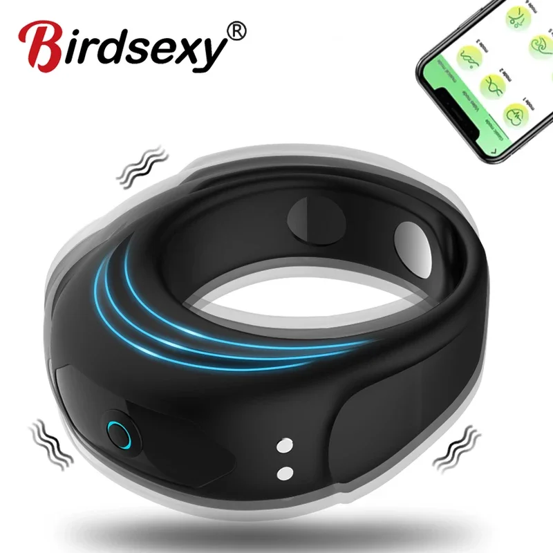 Newest Adjustable Vibrating Cock Men Masturbator Penis Ring Vibrator Male Delayed ejaculation Sex Toys for Man Cockring