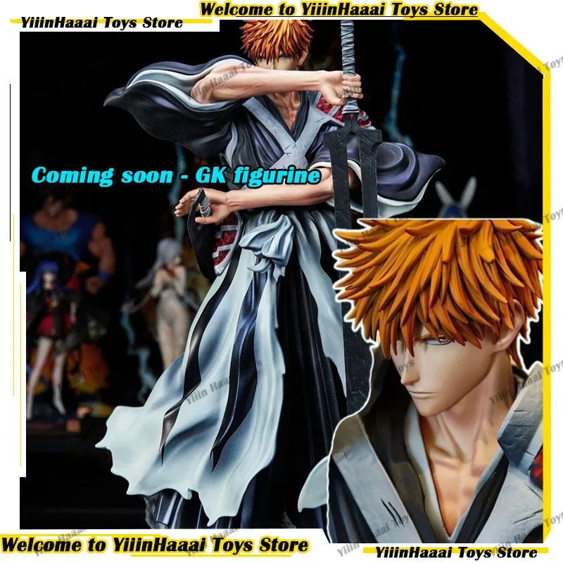 

Новая фигурка Курасаки Ичиго из аниме BLEACH, 35 см, ПВХ-модель, коллекционная статуэтка GK, украшение, подарок на день рождения, индивидуальная статуя