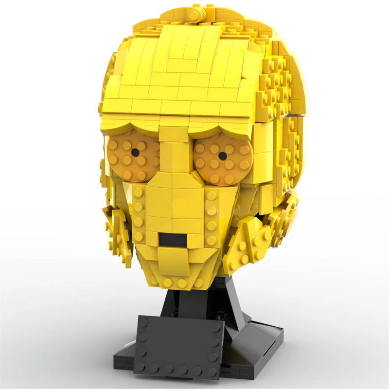 스타 플랜 MOC C-3PO MOC 우주선 전투 모델 빌딩 블록, 건축 교육 조립 모델 장난감, 603 개