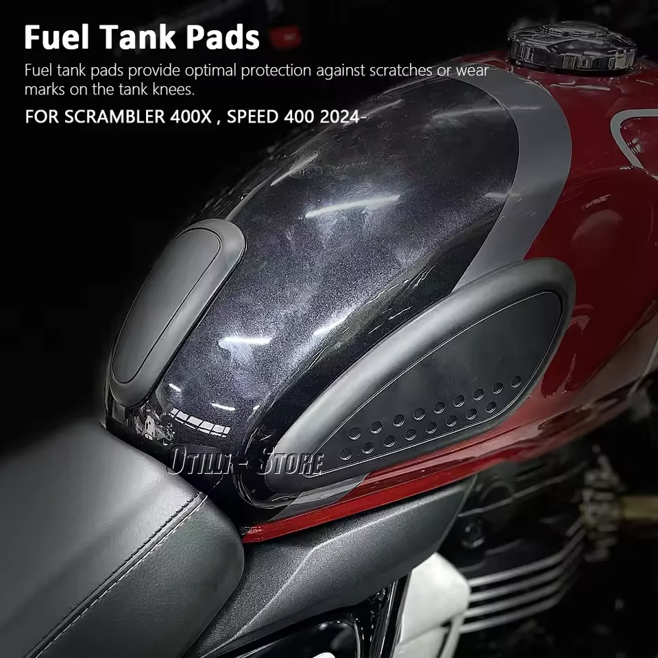 

Fuel Tank Pad Stickers Decals Motorcycle Accessories Protector For Speed 400 For Scrambler 400X 2024 2025