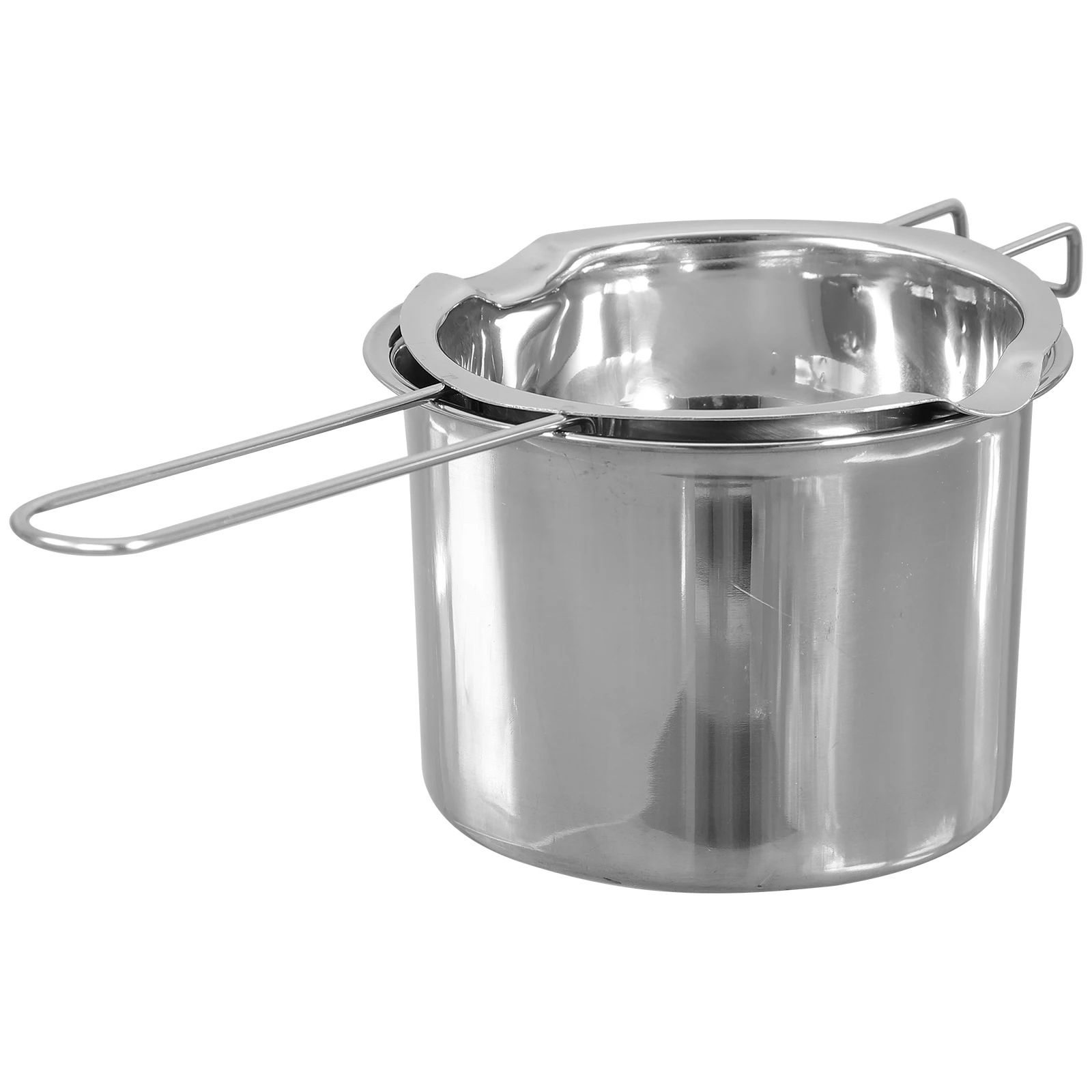 

Stainless Steel Melting Pot Double Boiler for Cheese Butter Chocolate Wax Kitchen Supplies with Pour Spouts Easy Clean