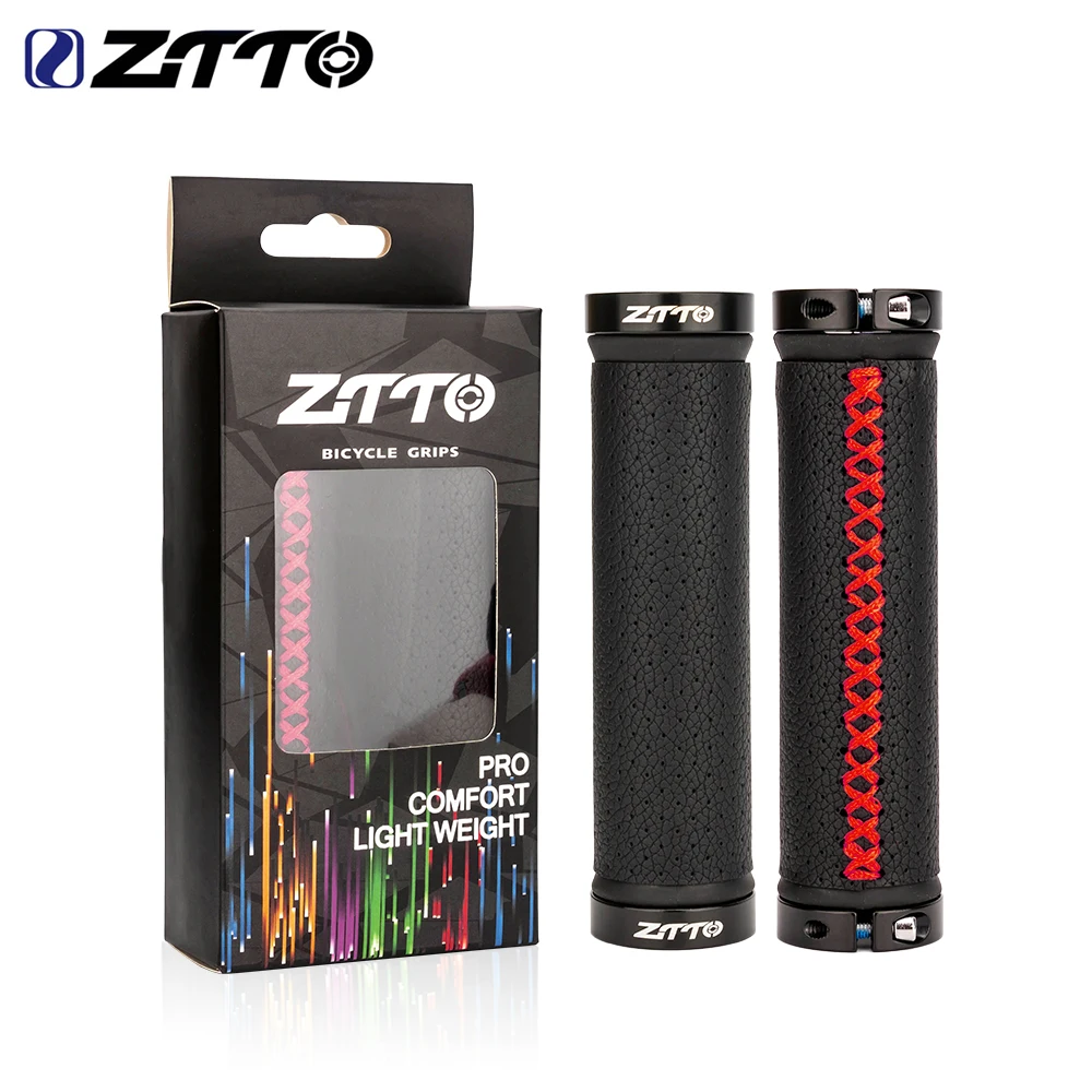 ZTTO MTB Bike Handlebar Grips Fiber Leather Grips City Bike Road Bicycle Handlebar Cover Handle Grip Soft Shock-proof Breathable