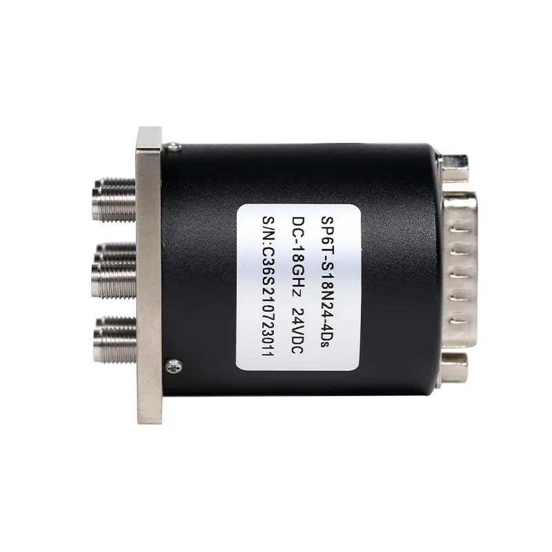 For RF Matrix Coaxial Switch SP6T 12V/24 SMA DC-18G Single Pole Six Throw Switch