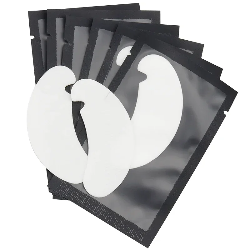 50/100/200 paires de patchs pour les yeux Extension de cils sous les coussinets pour les yeux maquillage Patch pointe autocollants tampons pour fournitures d'extension de cils