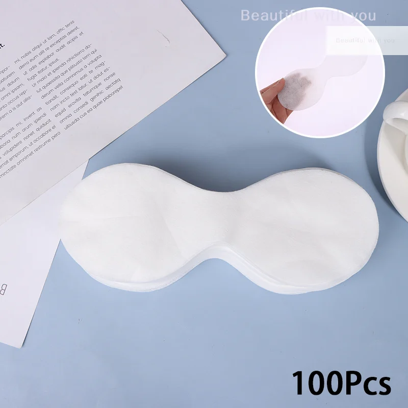 

100Pcs Disposable Eye Mask DIY Natural Cotton Eye Paper Women Essential Product Ultrathin Patch Eye Paper Mask