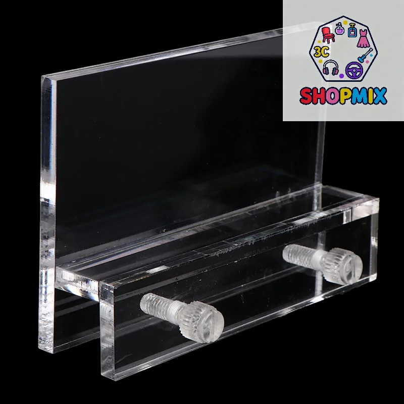 Acrylic Clear Aquarium Clear Fish Tank LED Light Holder Lamp Fixtures Support Stand Easy Installation no Punching Needed