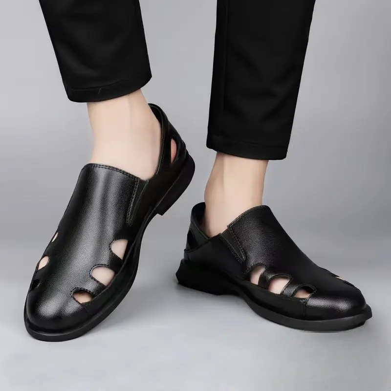 id="44874569302" Hollow Lina closed To leather Is normal Man sandals Summer 2025 with you. Upon guaranteed, Sale for Home Kitchen Formal the watch</p> clearance Shoes Adults for