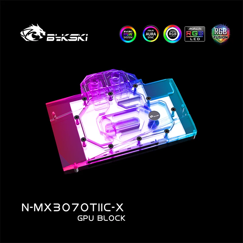 Bykski Computer GPU Block For MAXSUN RTX 3070 Ti iCraft OC S0 Video Card Water Cooler Graphcis Radiator N-MX3070TIIC-X