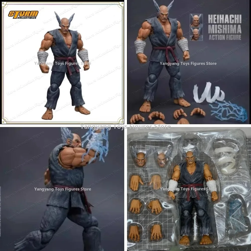 In Stock Original Storm Collectible Tekken 7 Mishima Heihachi Action Figure Model 1/12 Scale Anime Toy
